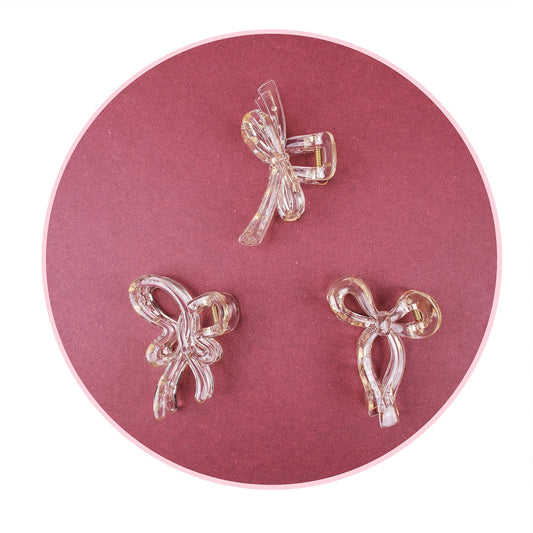 Medium Clear Hair Claw Clip – Korean Grade Non-Slip Clutcher, Combo Deal