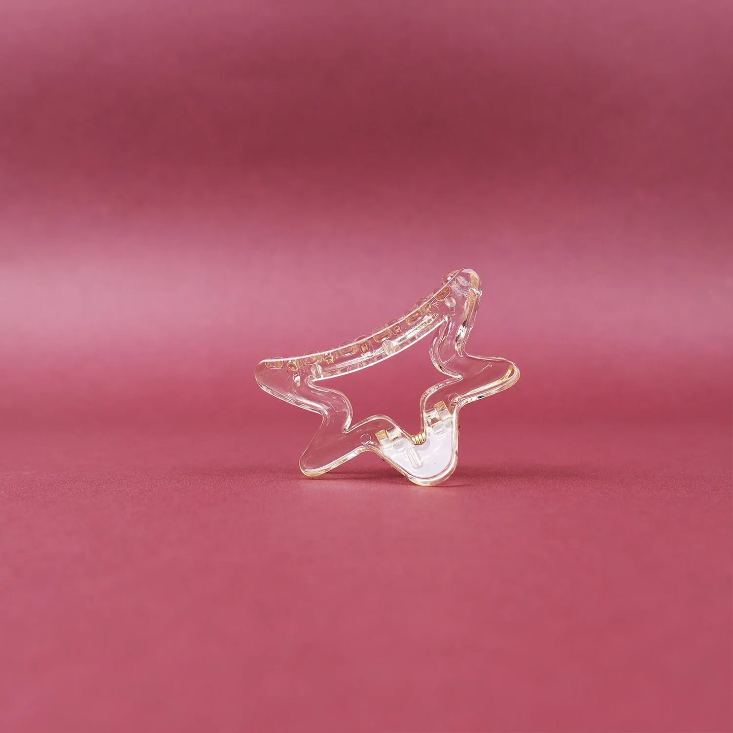 Small Clear Hair Claw Clip – Korean Grade Non-Slip Clutcher, Combo Pack of 3 - 1