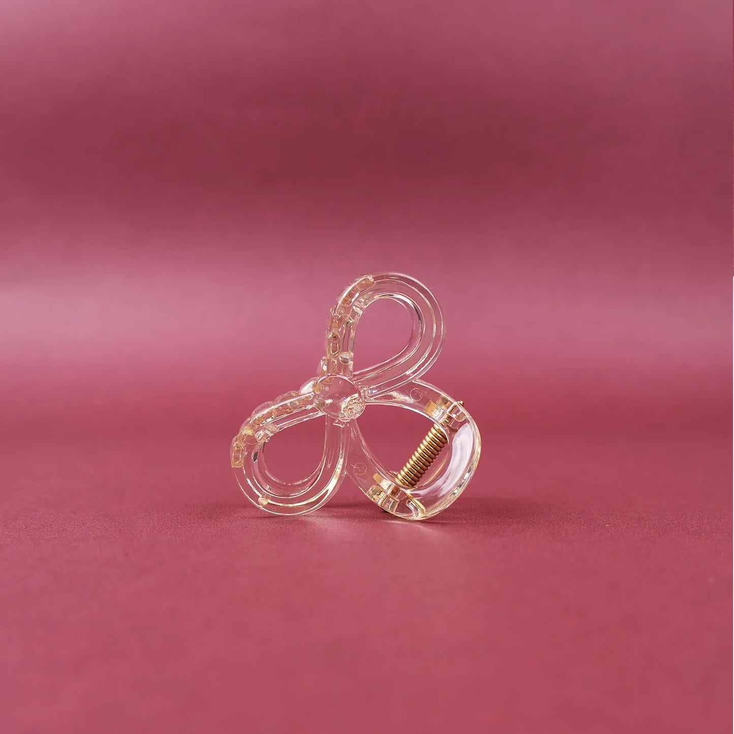 Small Clear Hair Claw Clip – Korean Grade Non-Slip Clutcher, Combo Pack of 3 - 3