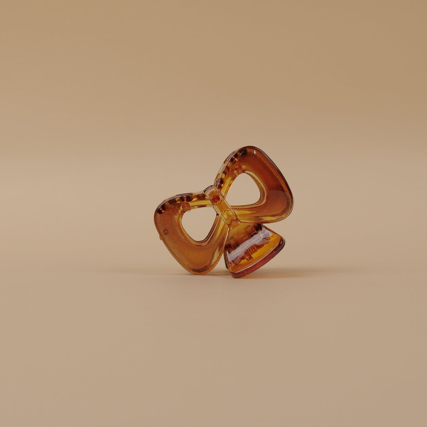 Small Amber Brown Hair Claw Clip – Shell Finish, Combo Pack of 5