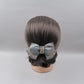Crystal-Embellished Hair Bow Clip – Elegant Festive Accessory