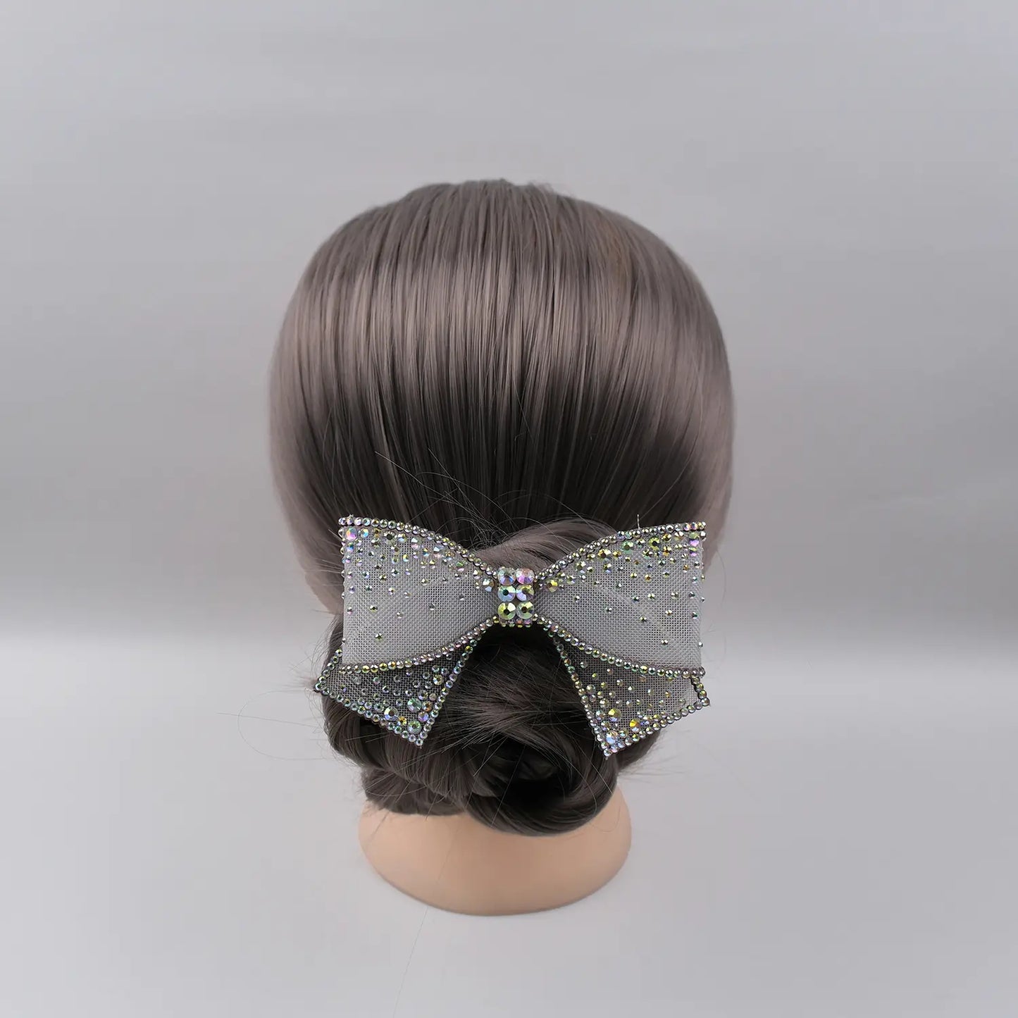 Rhinestone-Embellished Hair Bow Clip – Sparkly Party Hair Accessory
