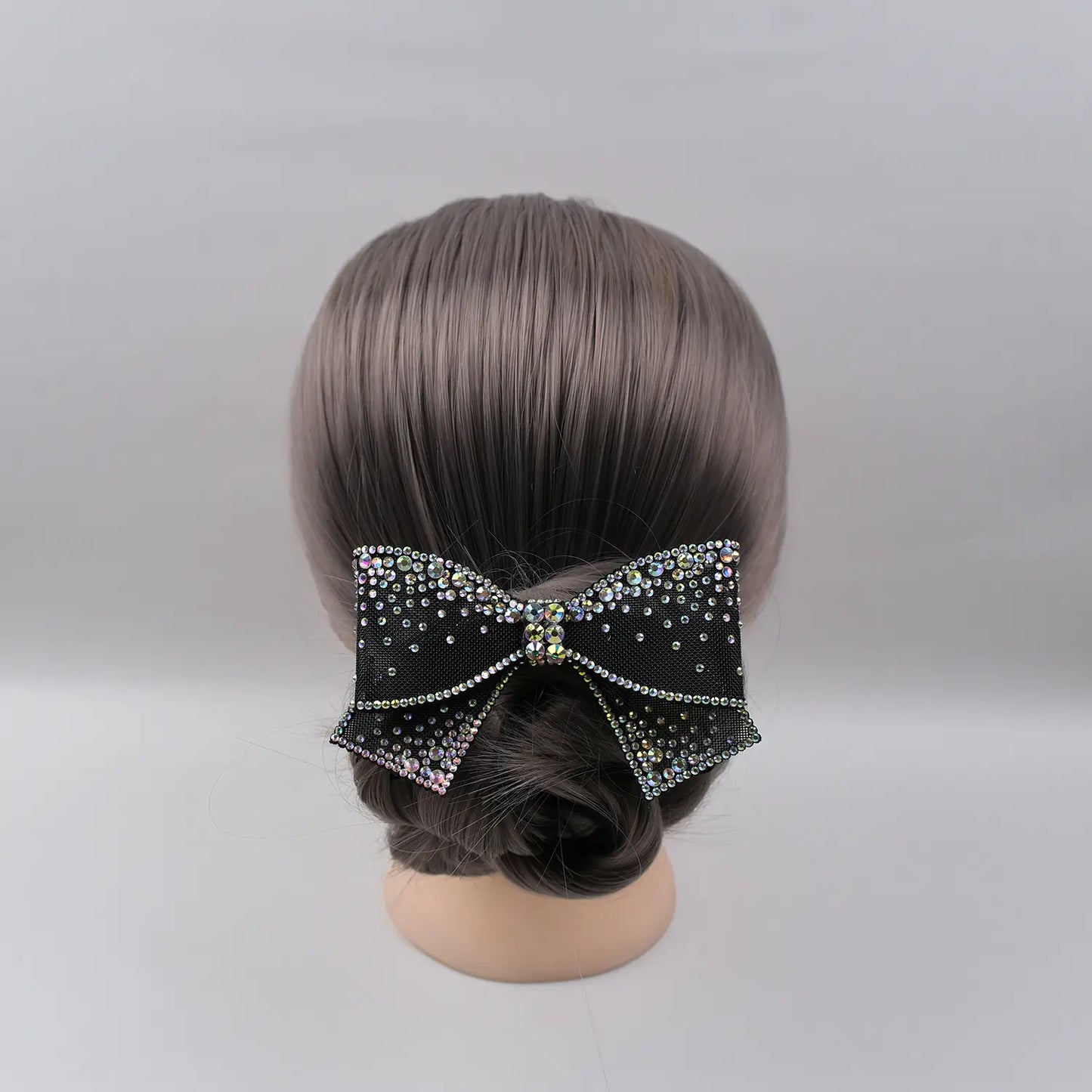 Rhinestone-Embellished Hair Bow Clip – Sparkly Party Hair Accessory