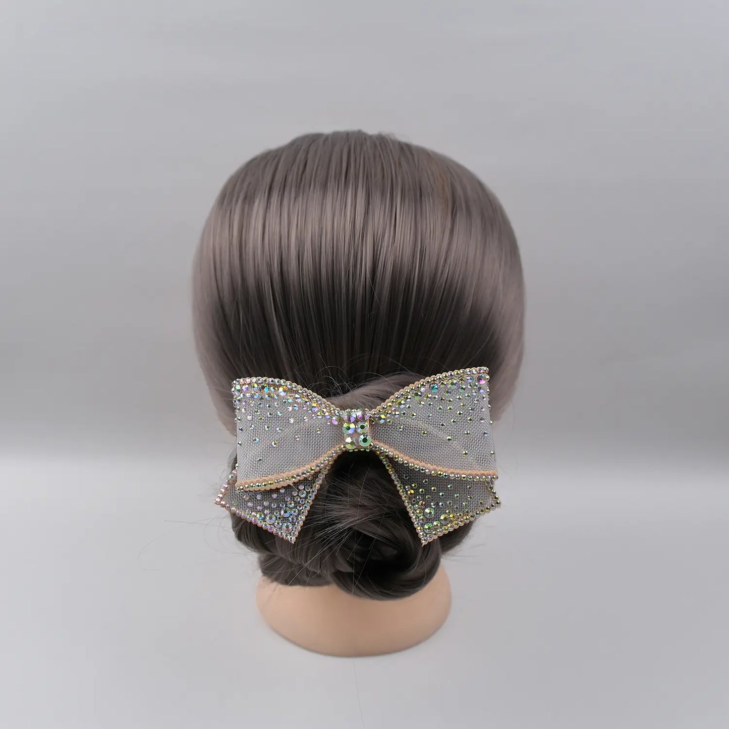 Rhinestone-Embellished Hair Bow Clip – Sparkly Party Hair Accessory