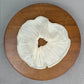 Silk Satin Pearl Scrunchie – Elegant Ruffle Hair Tie Ponytail Holder