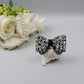 Embellished Square-Stone Hair Bow Clip – Designed for Elegant Styling