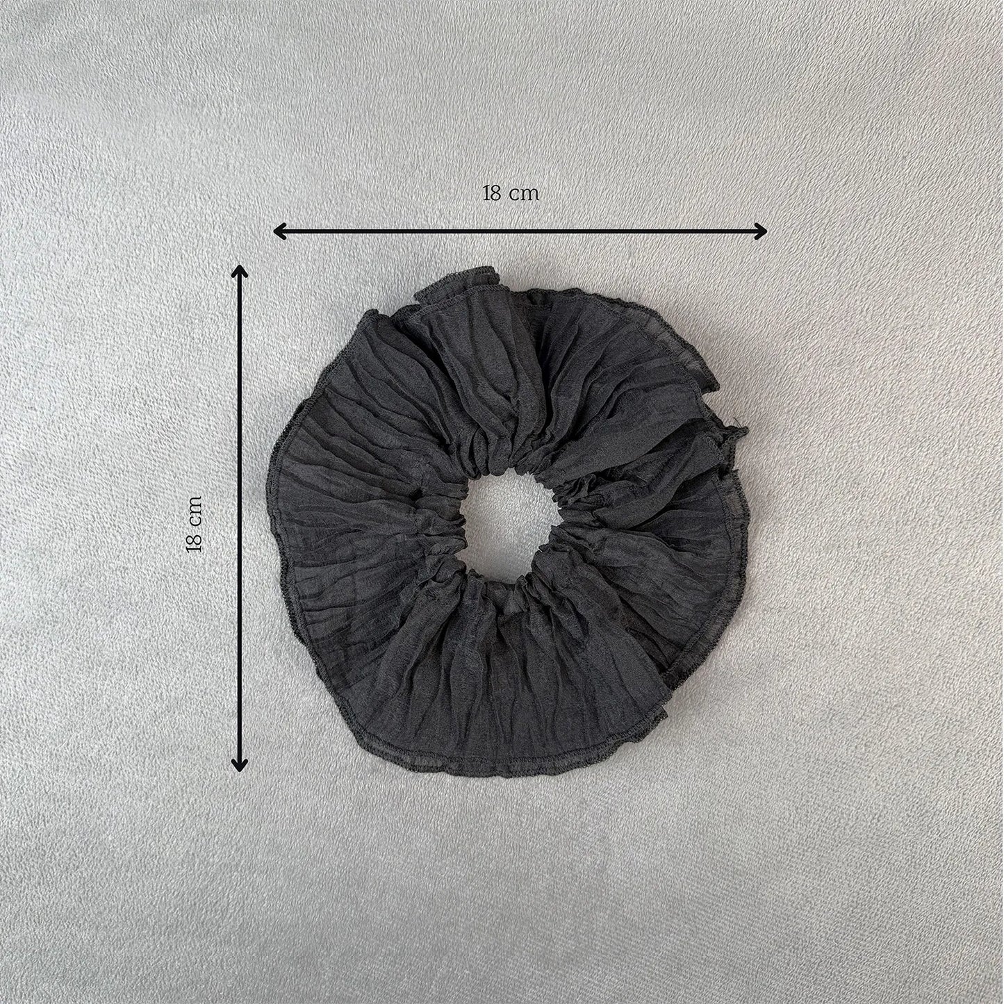 Jumbo Cotton Scrunchie – Ruffle Ponytail Holder for Everyday Use