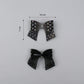 Embellished Small Hair Bow – Rhinestone Stiff Tissue Net Clip