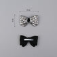 Embellished Square-Stone Hair Bow Clip – Designed for Elegant Styling