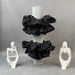 Double Layered Polka Scrunchie – Satin Ruffle Hair Tie
