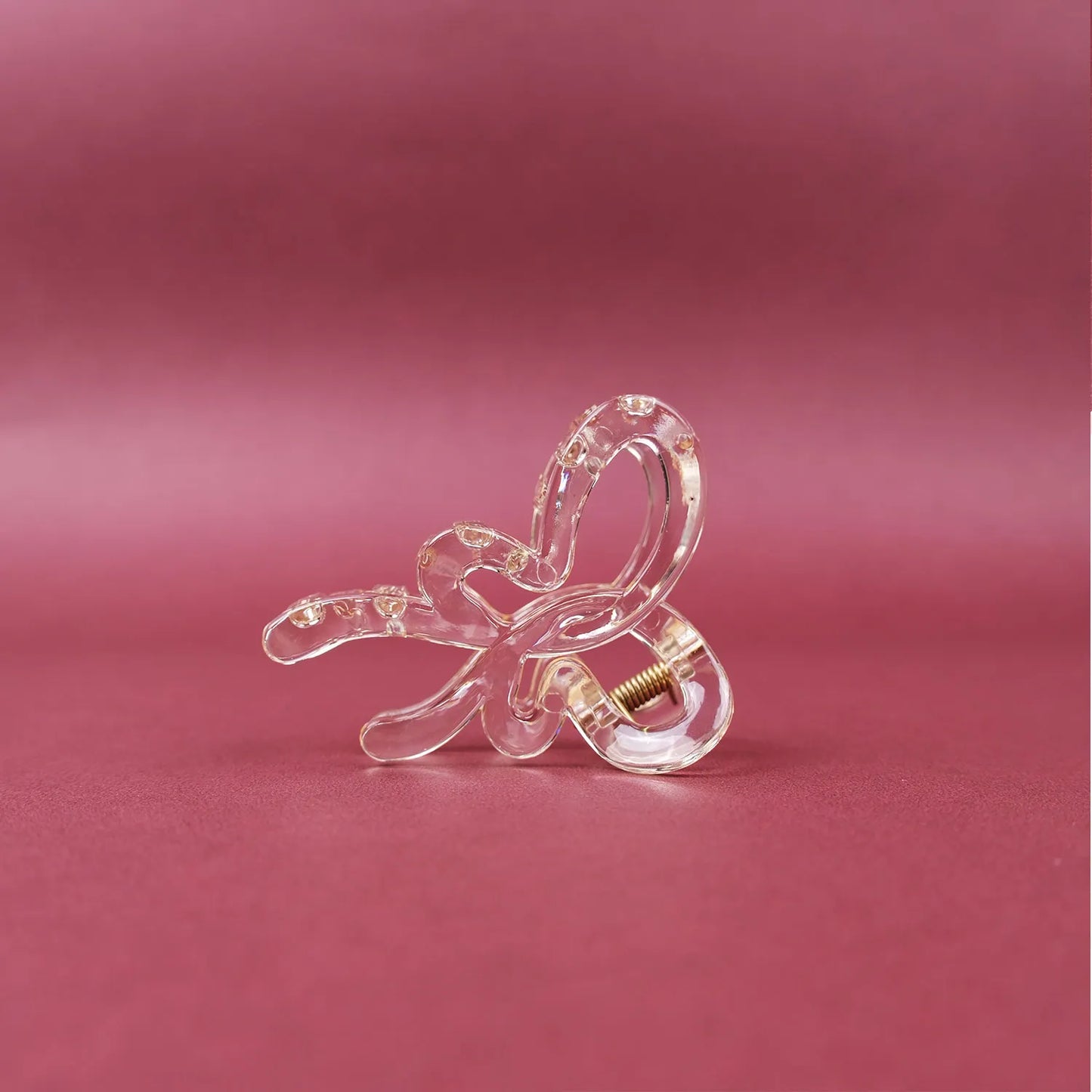 Small Clear Hair Claw Clip – Korean Grade Non-Slip Clutcher, Combo Pack of 3 - 3