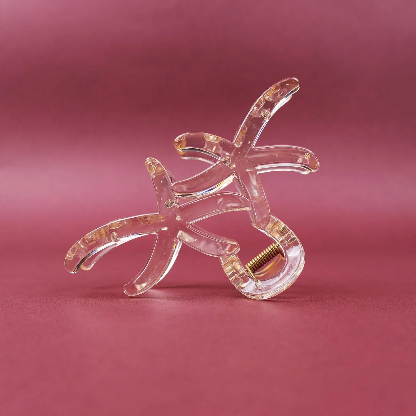 Large Clear Hair Claw Clip – Korean Grade Non-Slip Clutcher, Combo Pack of 3