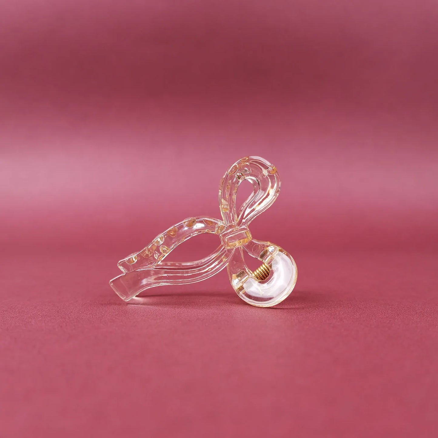 Small Clear Hair Claw Clip – Korean Grade Non-Slip Clutcher, Combo Pack of 3 - 1