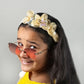 Handmade Fascinator Hairband – Pearl Base with Floral Embellishments