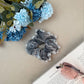 Organza Scrunchie with Pearls & Beads – Medium Embellished Ruffle Hair Tie