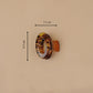 Small Amber Brown Hair Claw Clip – Shell Finish, Combo Pack of 5