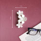 Large Korean Grade Nacre Finish Hair Clutcher – Floral Hair Claw Clip, Combo Deal