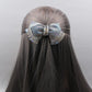 Crystal-Embellished Hair Bow Clip – Elegant Festive Accessory