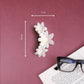 Large Korean Grade Nacre Finish Hair Clutcher – Floral Hair Claw Clip, Combo Deal