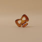 Small Amber Brown Hair Claw Clip – Shell Finish, Combo Pack of 5