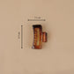 Small Amber Brown Hair Claw Clip – Shell Finish, Combo Pack of 5